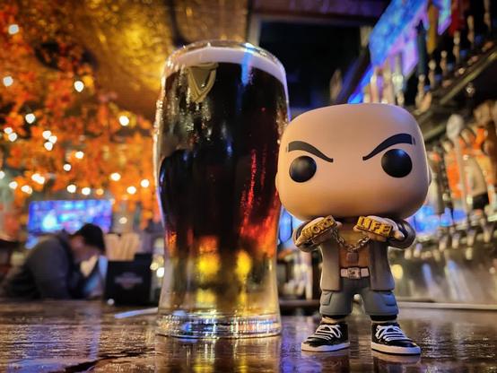 Cal with a Snakebite Black Velvet or whatever