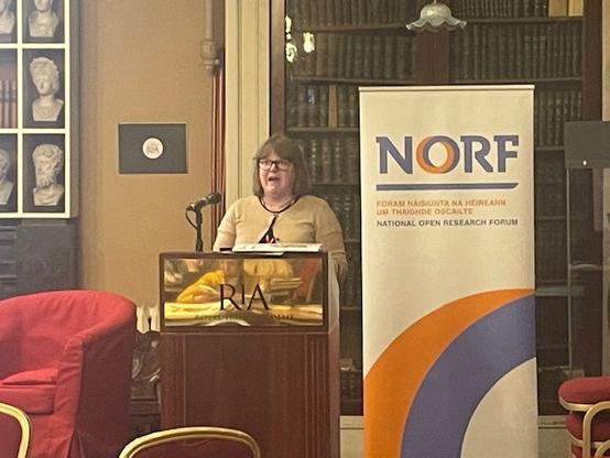 Louise Hopper spoke at our ENGAGED Open Research and Public Engagement Roadmap session at #NORFest2025 in the Royal Irish Academy (RIA). She brought the focus back to people. Culture change is not an abstract policy conversation. It lives in everyday practice, how we work with each other, how we share knowledge, and how we make decisions that have real impact on real lives.



Louise reminded the room that open research is not just infrastructure or compliance. It is trust, care, and responsibility. If we want systematic change, we have to look at how we relate to our colleagues, partners, and communities. That is where change takes root.



#openresearch #publicengagement