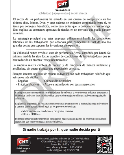 Octavilla entregada

El texto excede los 1500 caracteres, ver: https://www.cntvalladolid.es/pesimas-condiciones-en-perfumerias-druni/