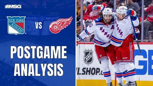 Panarin 3 Point Night Lifts Rangers Over Red Wings 4-1 | New York Rangers