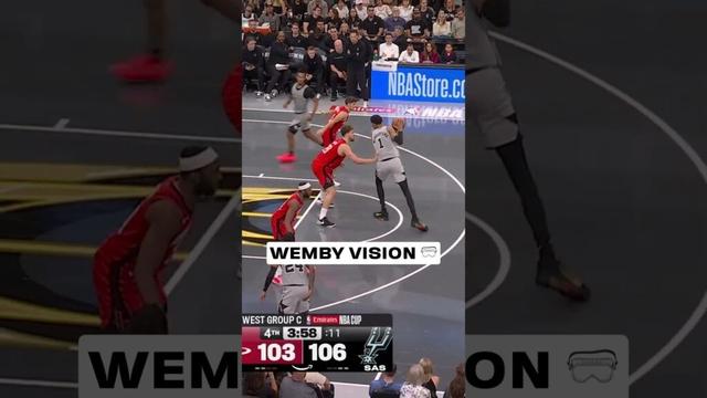 That Wemby vision 👀 #spurs #nba #wemby