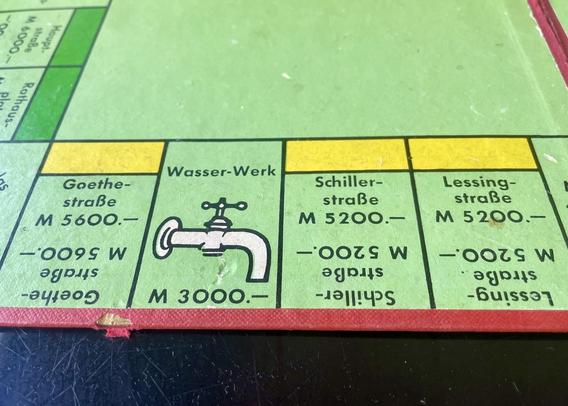 Die Schriftstellerstraßen aus Monopoly
