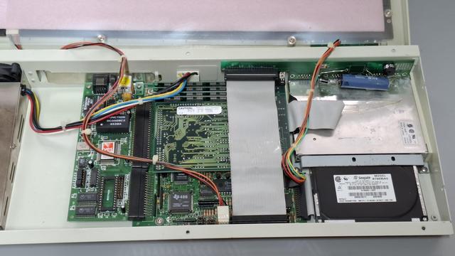 Inside view into the keyboard computer