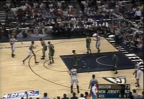 Throwback, the New Jersey Nets go on a 20-1 run against the Boston Celtics in the eastern conference finals.