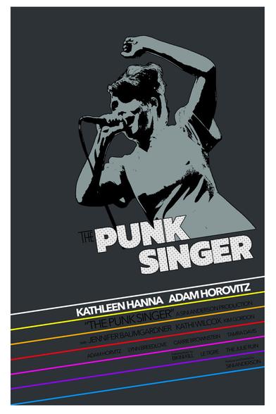 A fake poster for The Punk Singer mimicking the poster for the  Neil Diamond version of The Jazz Singer.