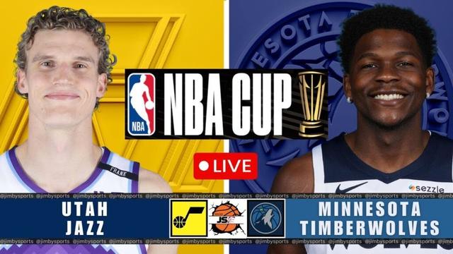 Utah Jazz vs Minnesota Timberwolves NBA Cup Live Scoreboard 2025