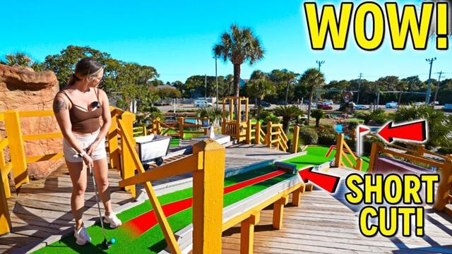 Must Play ONE OF A KIND Mini Golf Course with My Parents!