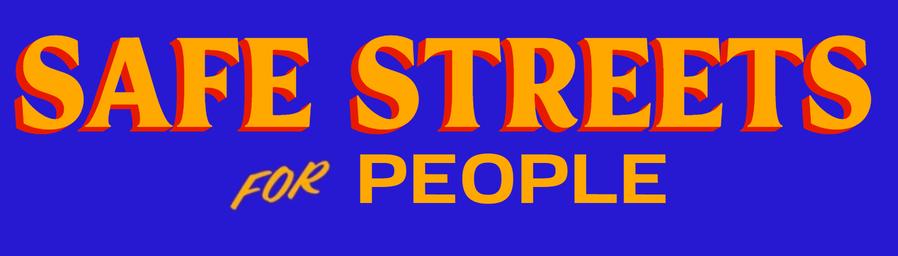 A graphic that say "Safe Streets for People" in the Mamdani campaign style.