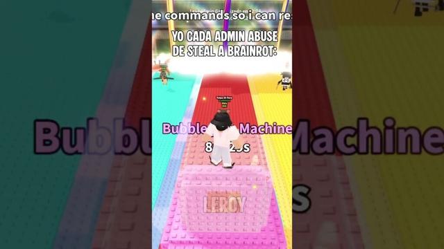 Admin abuzzze de steal a brainrot #roblox #shorts #games