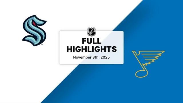 NHL Highlights | Kraken vs. Blues | November 08, 2025
