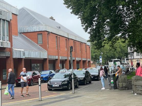 Taxis in Swansea city centre