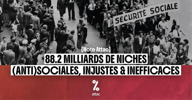 [Note] 88.2 milliards de niches (anti)sociales, injustes & inefficaces

https://france.attac.org/nos-publications/notes-et-rapports/article/note-88-2-milliards-de-niches-anti-sociales-injustes-inefficaces