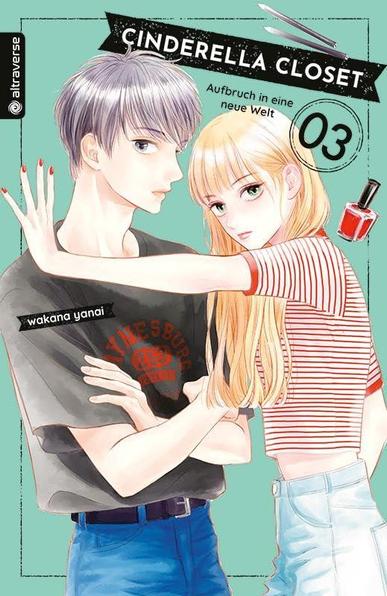 Cover zu Band 3 von Cinderella Closet.
Dargestellt sind Kurotaki und Hikaru.