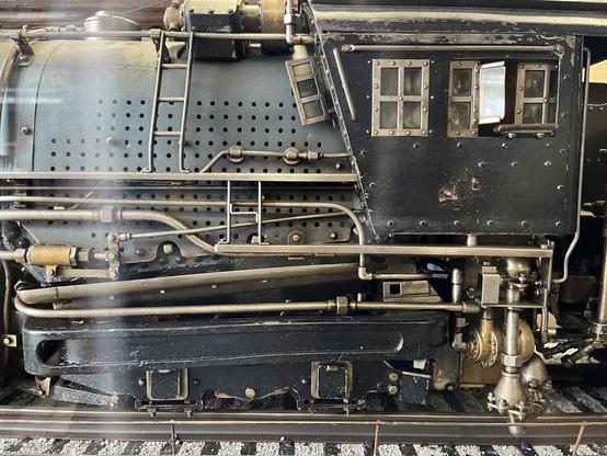 Detail of the exterior of the engineer's cabin