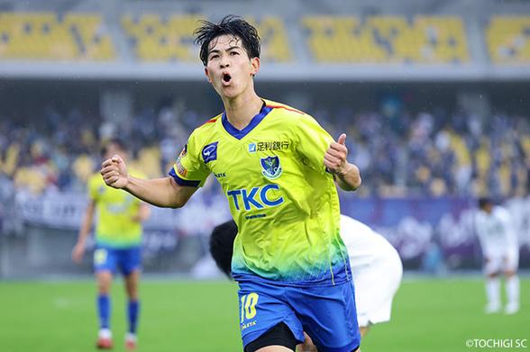 2得点をあげた五十嵐 太陽（栃木SC）