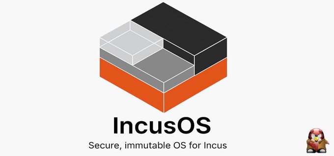 IncusOS - Showing the Incus logo