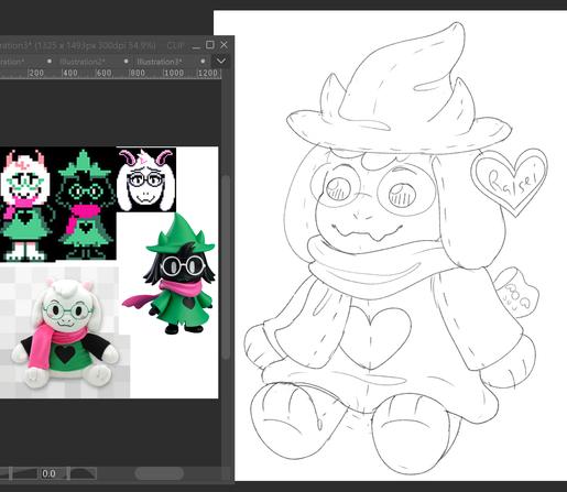ralsei from deltarune as a beanie baby :3