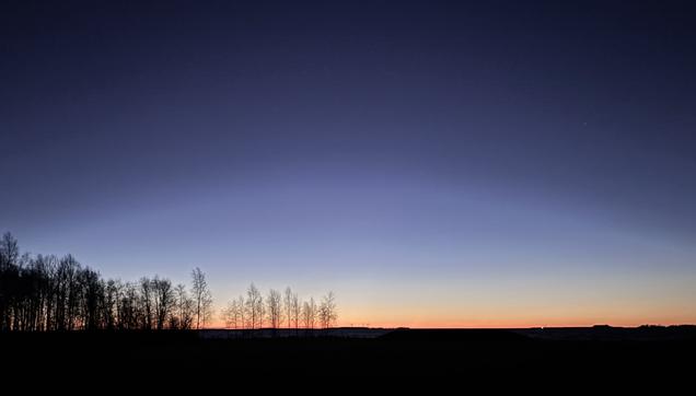 fading light of dusk