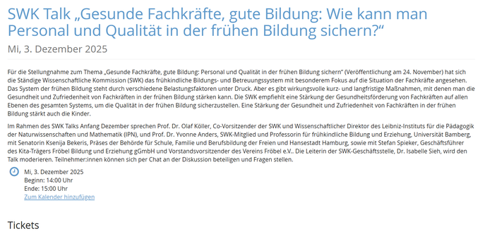 Ausschnitt der oben verlinkten Veranstaltung