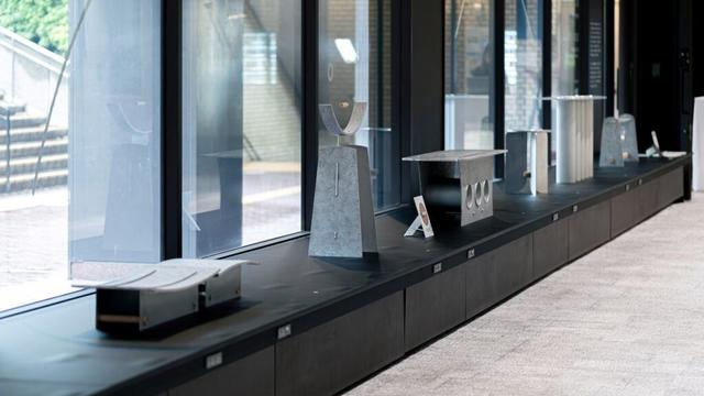 Sculptural metal furniture