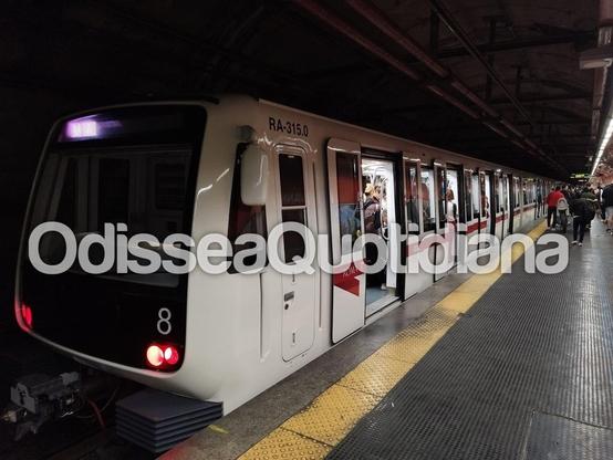 Convoglio MA 315-316 della Metro A di Roma in servizio dopo la revisione generale