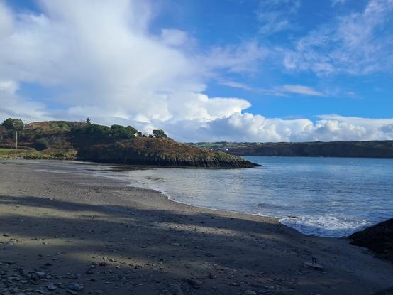 Tralispean beach in November sunshine.