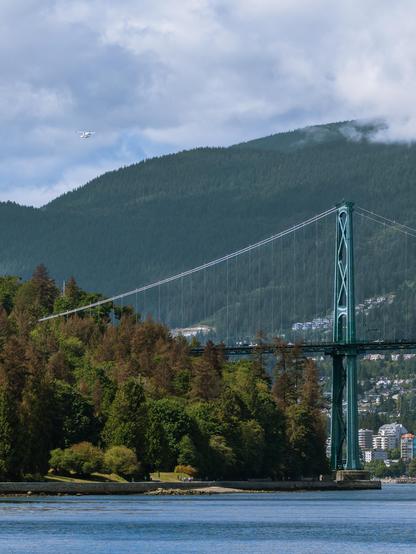 Seaplane flying over Lions Game Bridge viewed from the seawall bike route at Stanley Park, Vancouver, British Columbia, Canada
Captured by Komeil Karimi