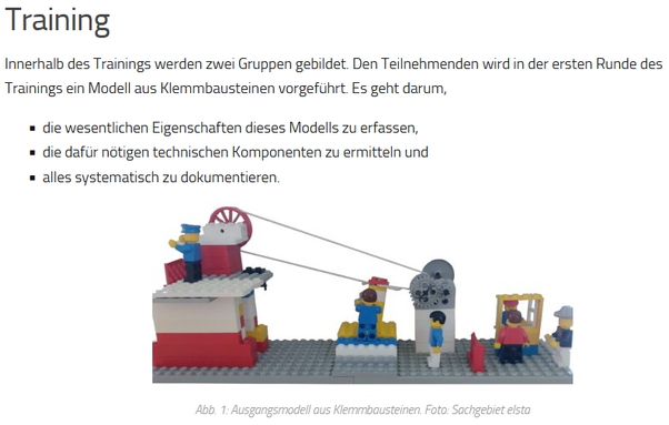 Screenshot von einer Abbildung aus dem Blog-Beitrag. Sie zeigt ein aus Klemmbausteinen gebasteltes Objekt.