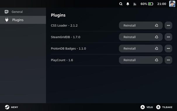 Decky Loader plugins.