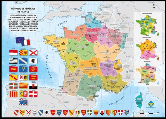 (proposition j'imagine de) carte des fédérations possibles en france