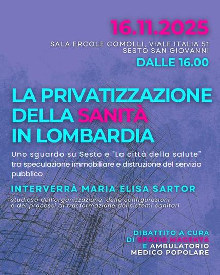 La privatizzazione della sanità in Lombardia