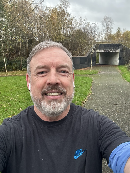 Smiling on the outside man