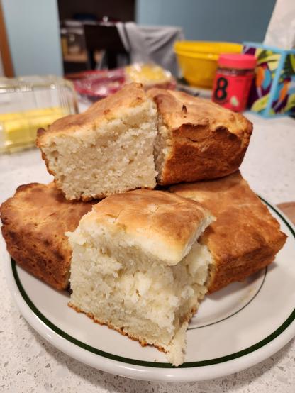 These turned out better than I thought.  Nice and fluffy. And very yummy 😋