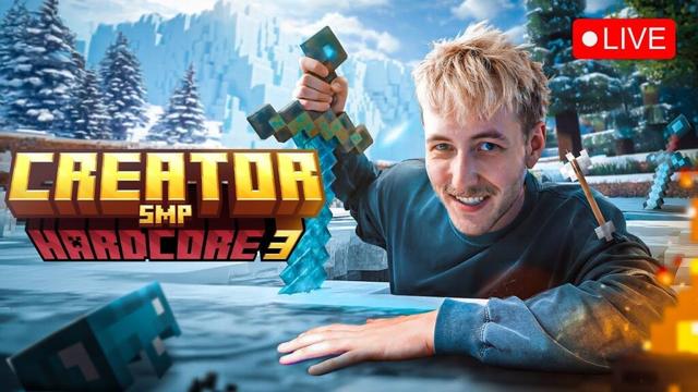 🔴LIVE: Minecraft CreatorSMP Hardcore 3 - DAG 3