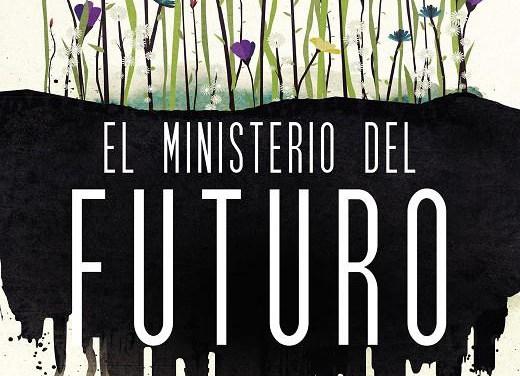 Fragmento de la portada de 'El Ministerio del Futuro', edición de Minotauro.