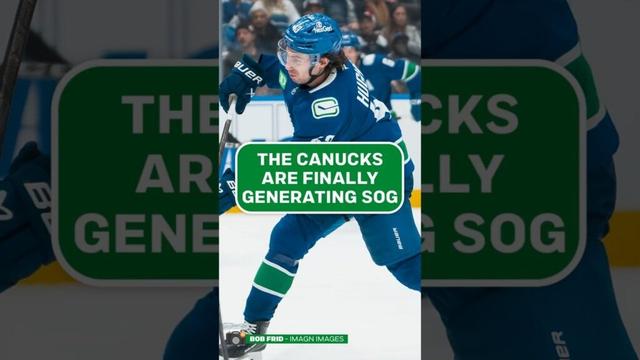 The Canucks have recently done a much better job generating shots and pushing the pace offensively
