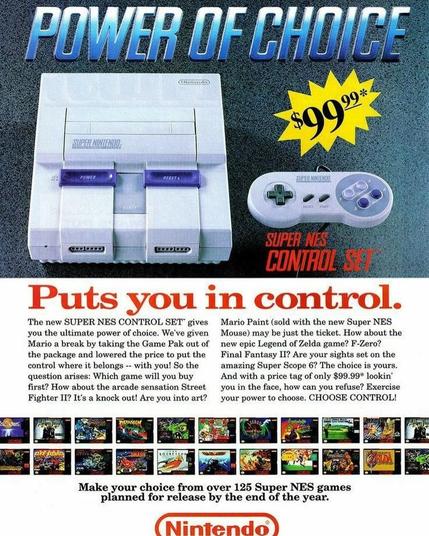 The SNES celebrates its 34th anniversary.