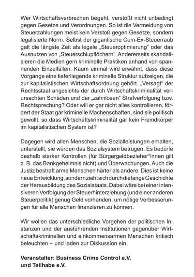 Flyer zur Veranstaltung