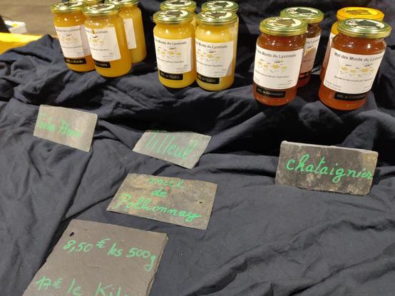 Miels toutes fleurs / tilleul / châtaignier
Miels de Pollionnay