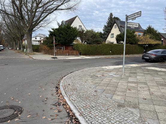 Umbau eines Kreuzungsbereich