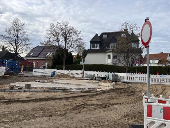 Umbau eines Kreuzungsbereich