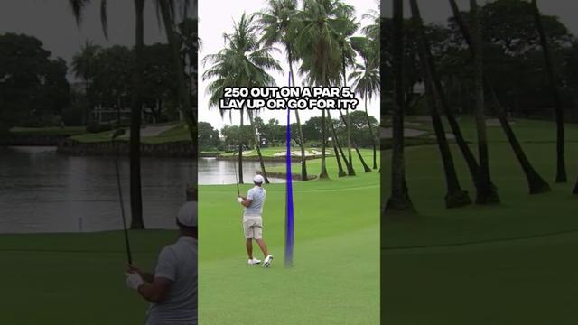 Would you even try this shot? Be honest 😂 #brookskoepka #golf #golfshot