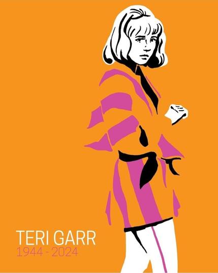 A drawing of Teri Garr a as Ms Lincoln from Star Trek episode Assignment Earth.