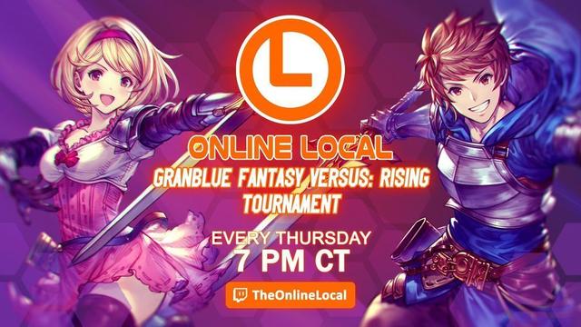 Promo image featuring two characters and the time and Twitch channel.