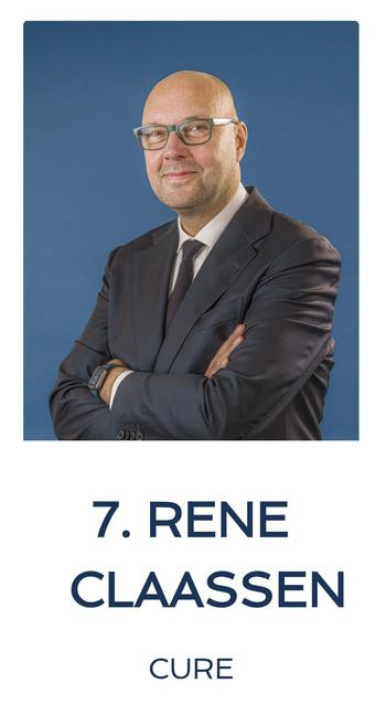 PVV kamerlid, foto op partij website, Rene Claassen met zijn portefeuille: cure