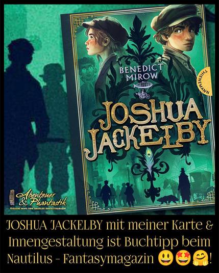 Der Hinweis auf den NAUTILUS-Buchtipp mit dem Buchcover (Straßenszene in London unten, Typo in der Mitte, oben die Portraits eines Mädchens und eines Jungen.