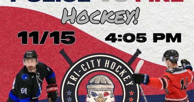 Tri-Cities police and fire departments face off in charity hockey game | News