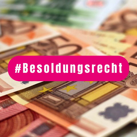 Text: #Besoldungsrecht / Hintergrund: Geldscheine