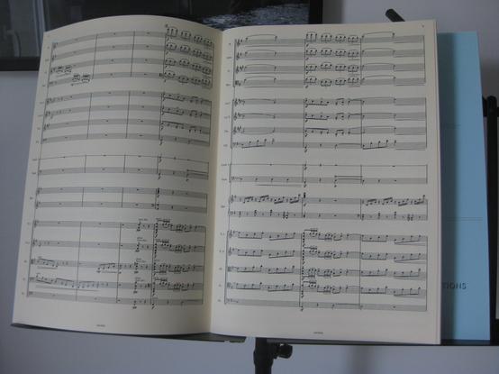 Intérieur partition : Claude Debussy, Arabesque n° 2, orchestration de Nicolas Hussein