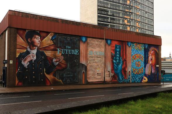 "The Future is Ours" by Articulate Cultural Trust & Artisan Artworks in Glasgow, UK
